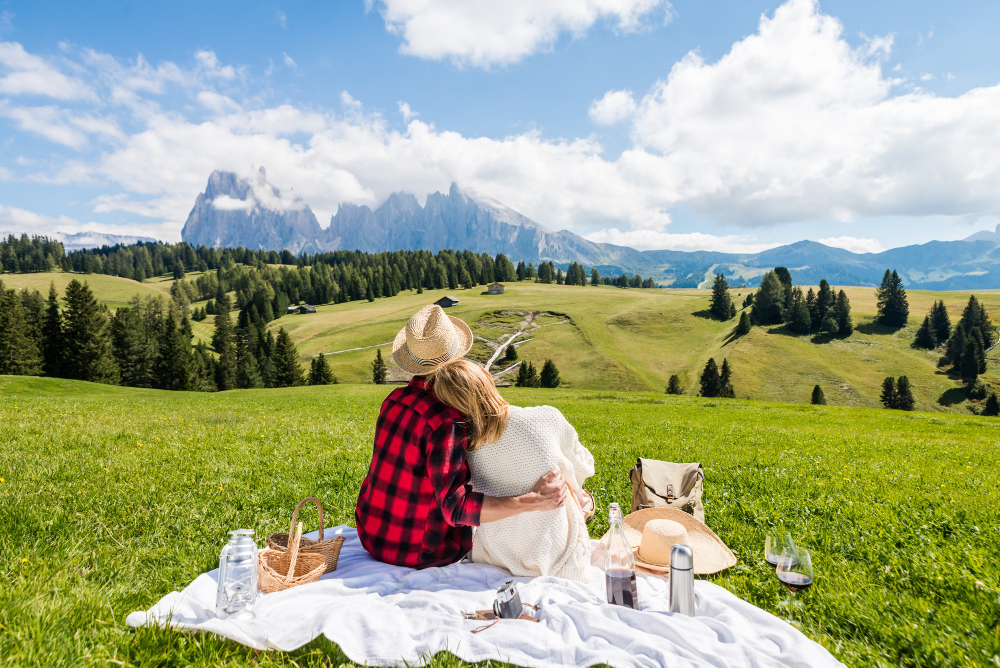 Piquenique nas Dolomitas